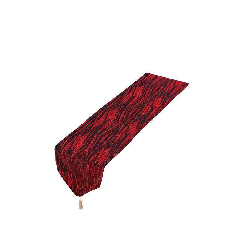 Violet Linen Tivoli Abstract Pattern Polyester Table Runner