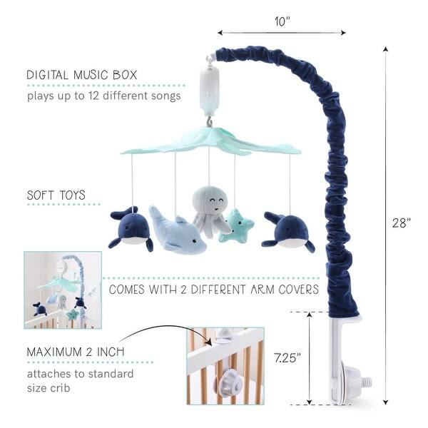 The Peanutshell Sealife Baby Musical Crib Mobile