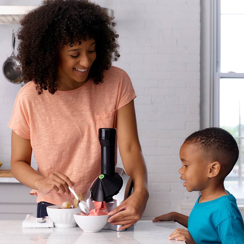 Yonanas Classic Vegan Non-Dairy Frozen Fruit Soft Serve Dessert Maker with 36 Recipe Book