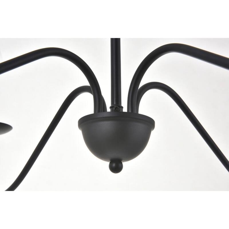 Rohan 4 light Matte Black Pendant