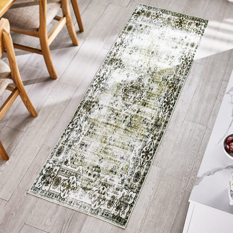 Vintage Non-Slip Machine Washable Area Rug