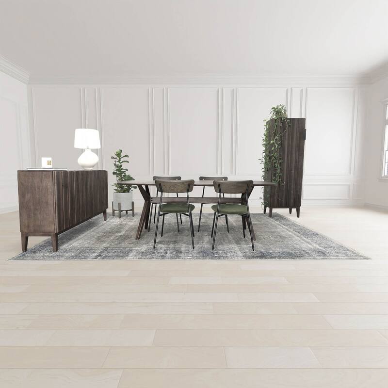 84" Wide Dining Table, Brown