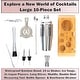 preview thumbnail 14 of 14, Bar Social 10 piece Bartender Cocktail Shaker Set with Stand