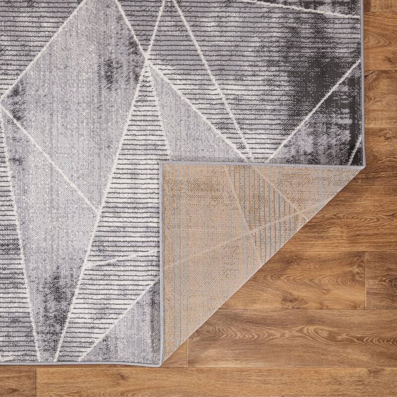 World Rug Gallery Geometric Modern Area Rug