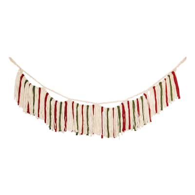 Macrame Tassel Garland - Beige