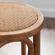 preview thumbnail 2 of 4, Flint Walnut Rustic Backless Bar Stool