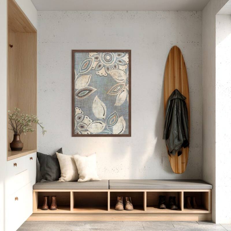 Amanti Art Framed Fabric Pinboard Vintage Elegance II by Alex Black Printed Bulletin Board