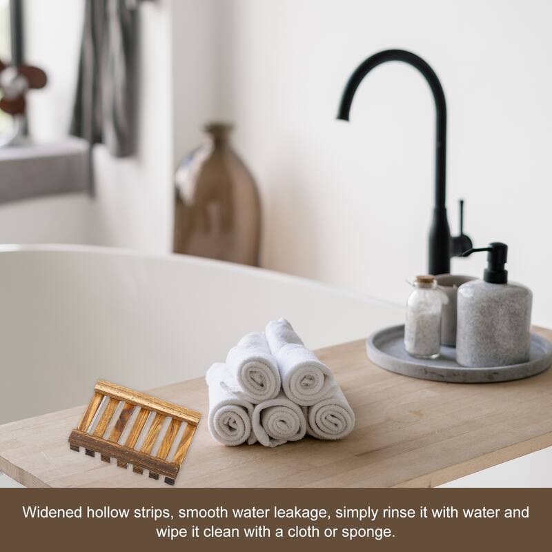 Wooden Soap Tray, Wooden Soap Dish, Self Draining Soap Holder