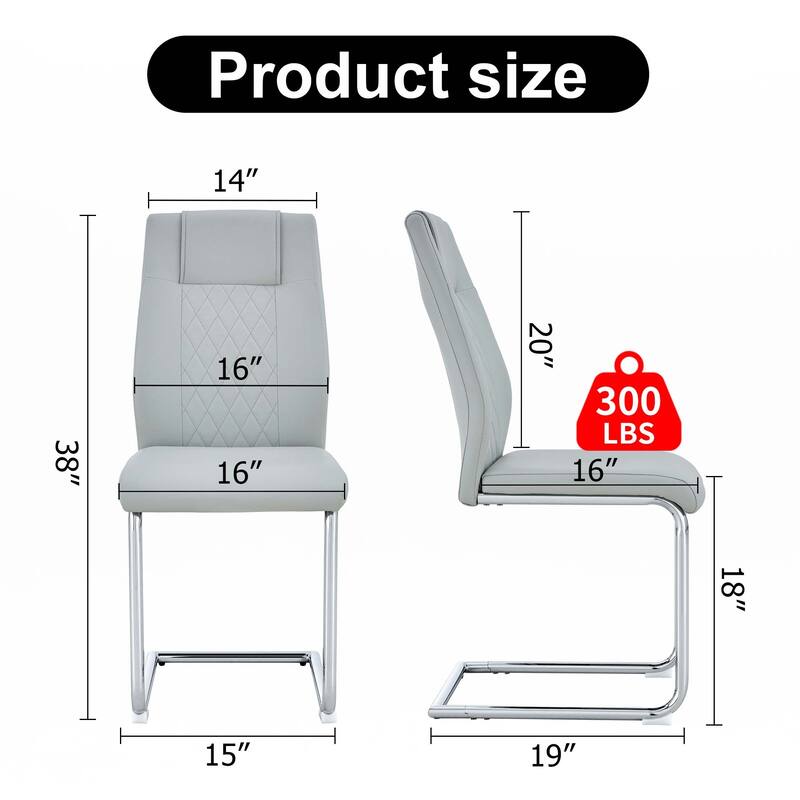 Dining Chairs with Faux Leather,Side Chairs(Set of 8)