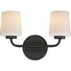 preview thumbnail 1 of 9, Maxim 12692WT Durham 2 Light 10" Tall Wall Sconce Black