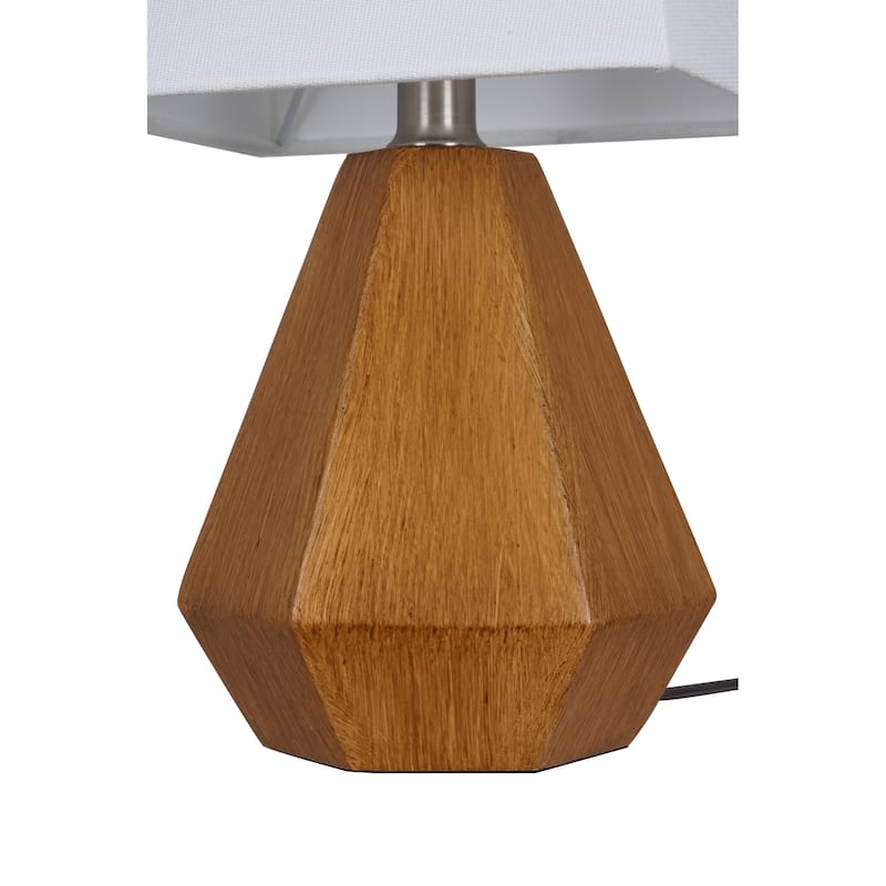 Catalina Geometric Table Lamp - Wood