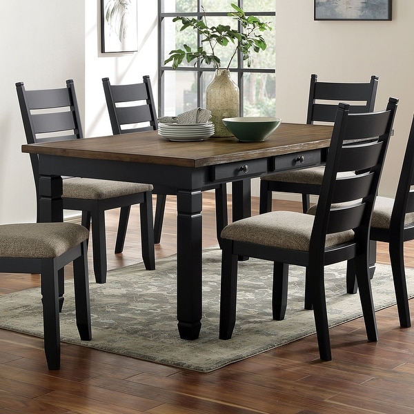 Furniture of America Falm Farmhouse Brown 66-inch Dining Table. Opens flyout.