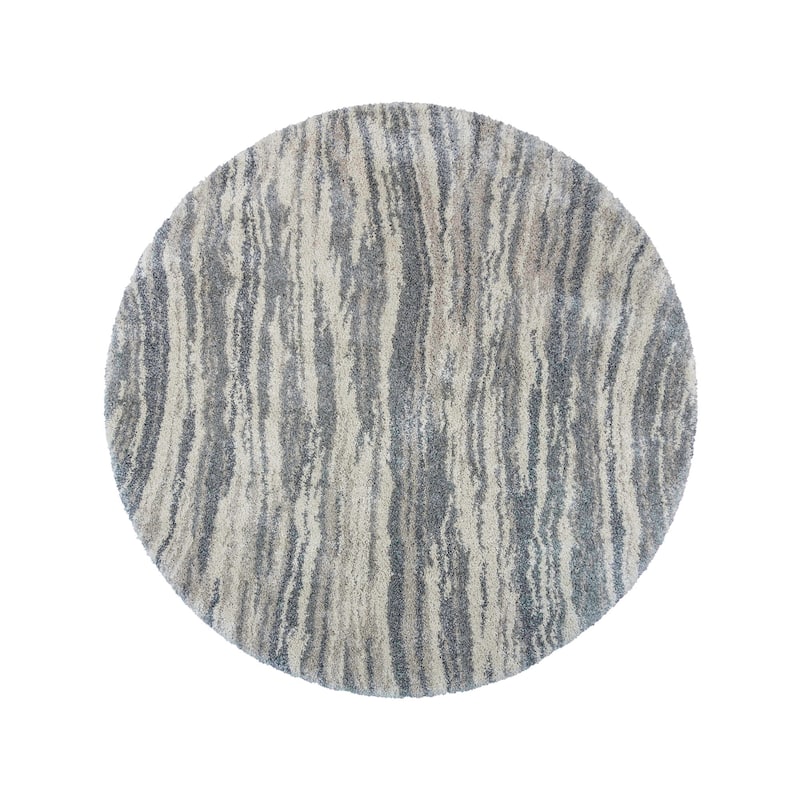Gertmenian Ultimate Shag Whipt Grey Plush Shag Area Rug