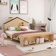 preview thumbnail 6 of 32, Platform bed with house shape headboard
