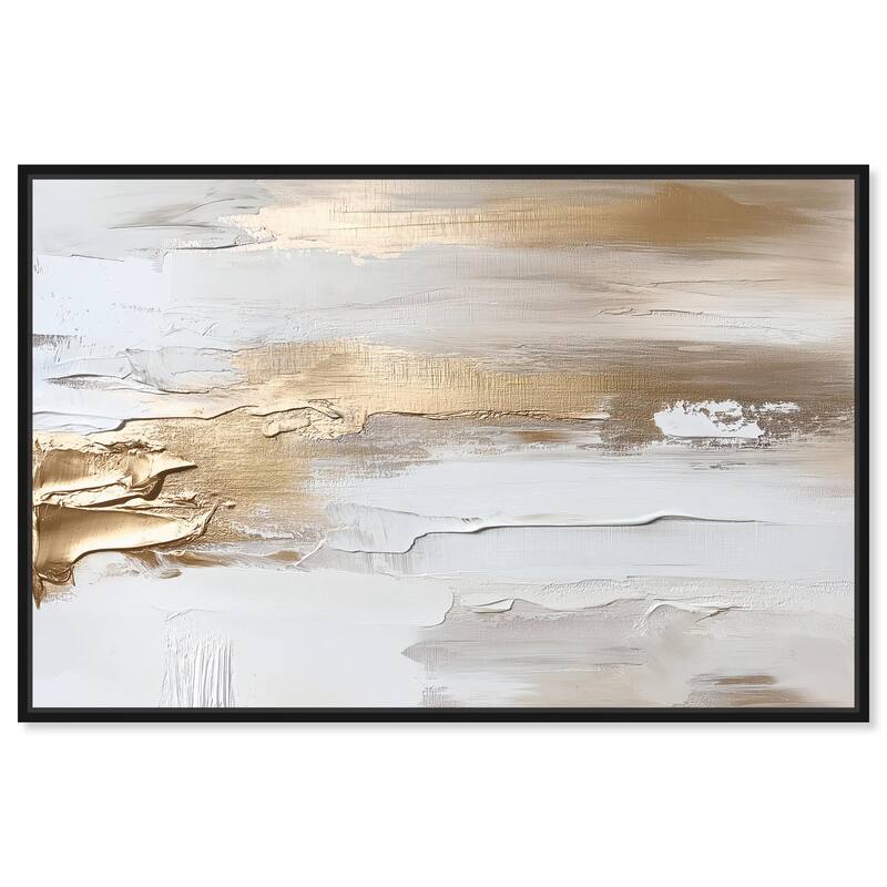 Soothing Waves Canvas by Art Remedy - Black - 24" x 16"