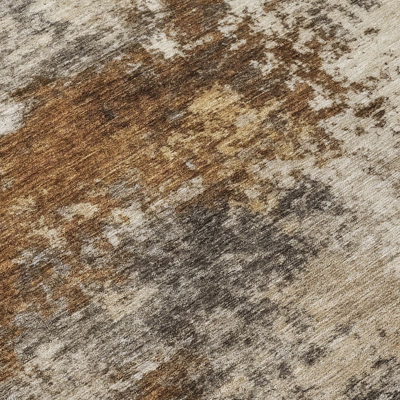 HomeRoots Abstract Transitional Rectangle Outdoor Rug