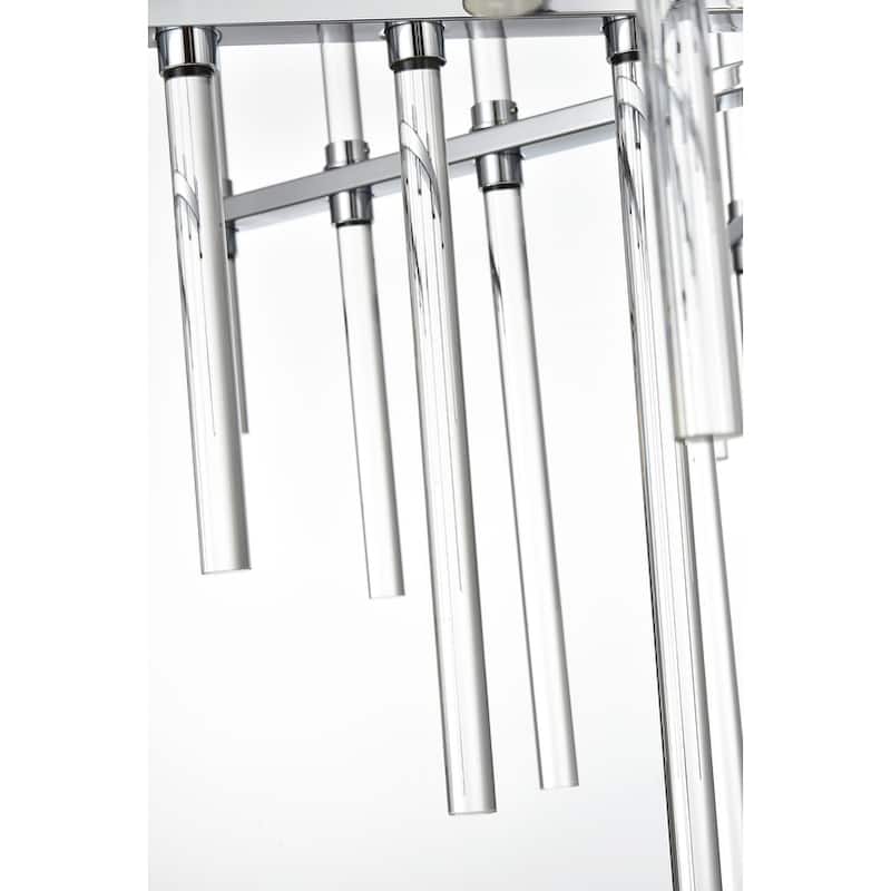 Samuel 27 inch Crystal Rod Pendant - N/A