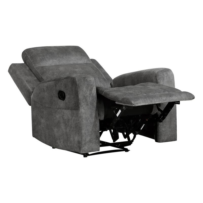 Liriope 36" Microfiber Manual Recliner - Tab Pull Reclining Motion