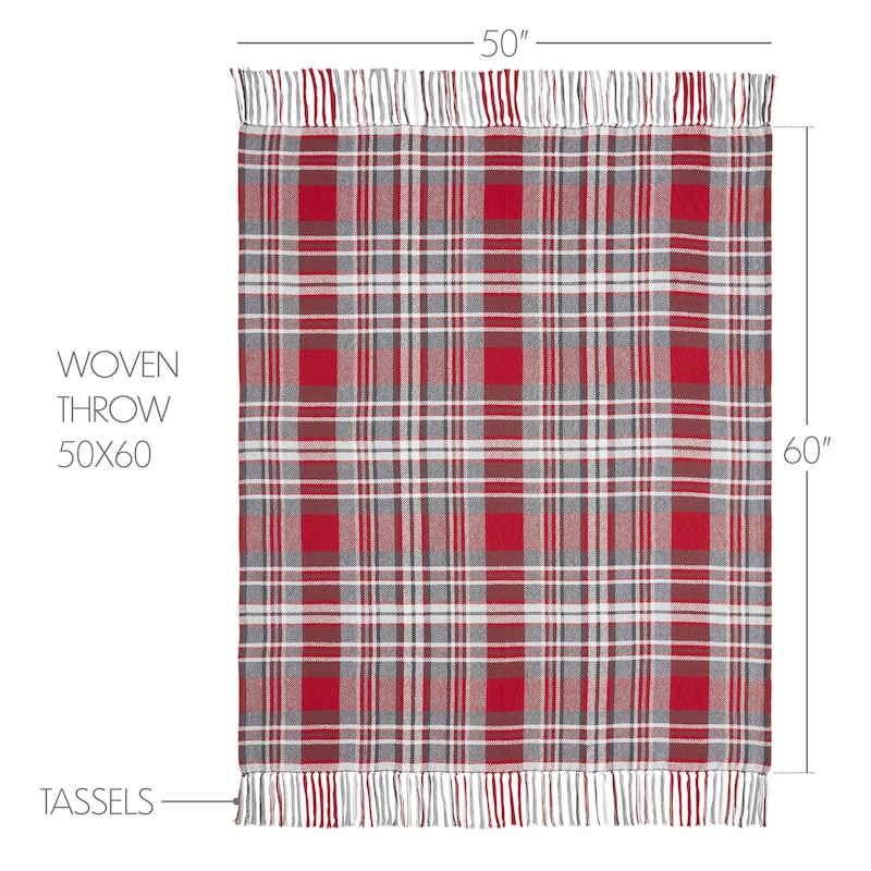 Gregor Plaid Woven Throw 50x60