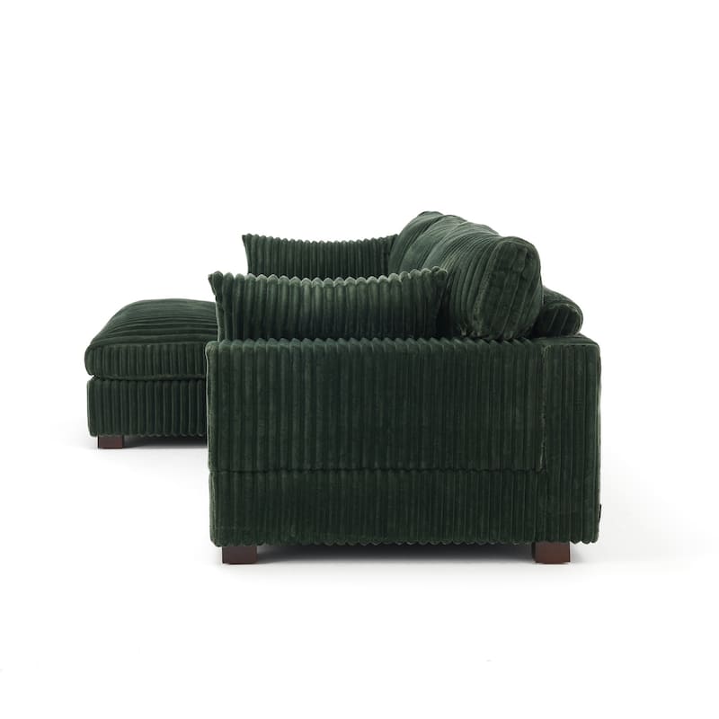 Oversized Plush Modular Sectional Sofa Set L Shaped Couch