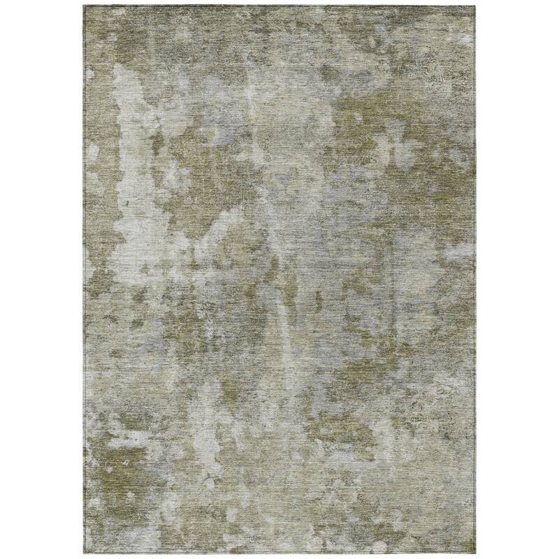 Allus Unique Abstract Weather Resistant Timeless Fusion Outdoor Rug