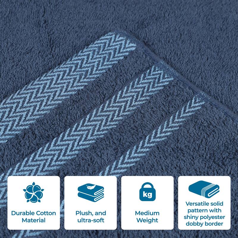 Superior Hays Cotton Absorbent Medium Weight Bath Towels, Set of 2