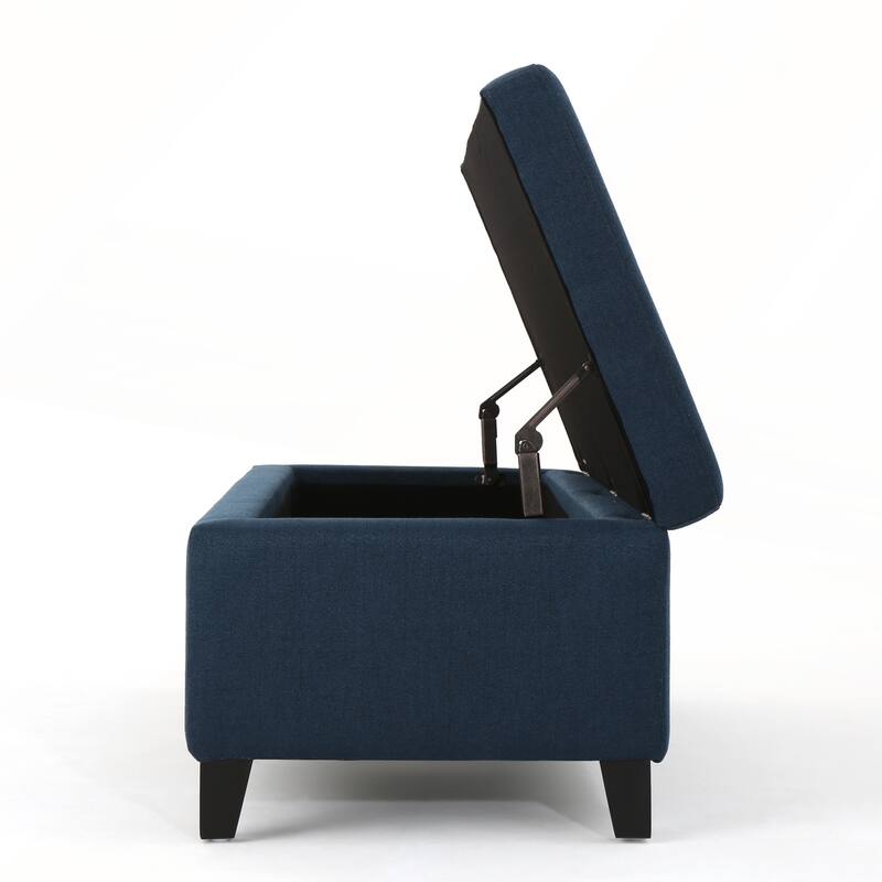 Storage Ottoman with Dense Foam Padding and Ample Space for Modern Living and Multi-Functional Use