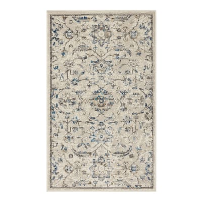 Mohawk Home Mizani Floral Ornamental Woven Area Rug