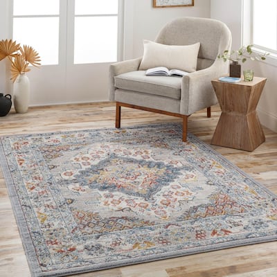 Livabliss Ankara Updated Traditional Medallion Area Rug