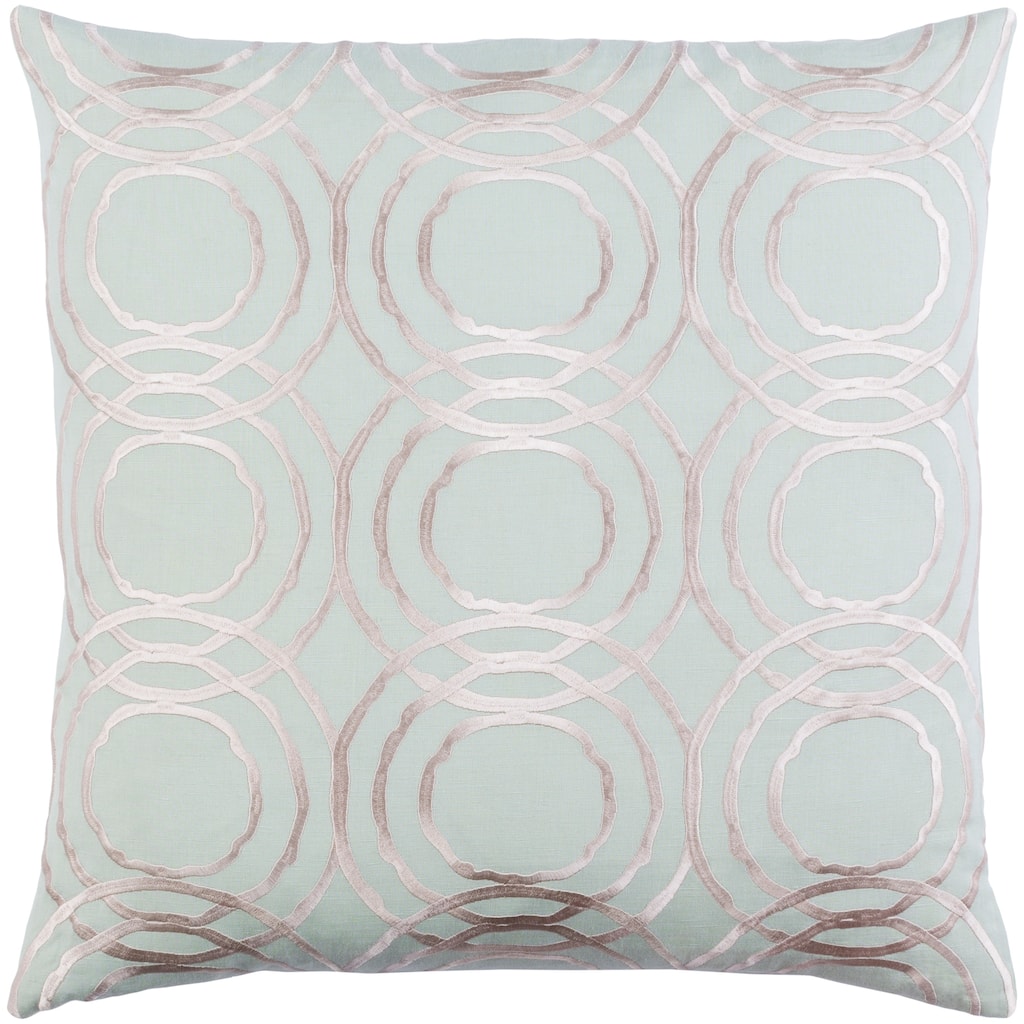 Decorative Steyning Mint 18-inch Throw Pillow Cover