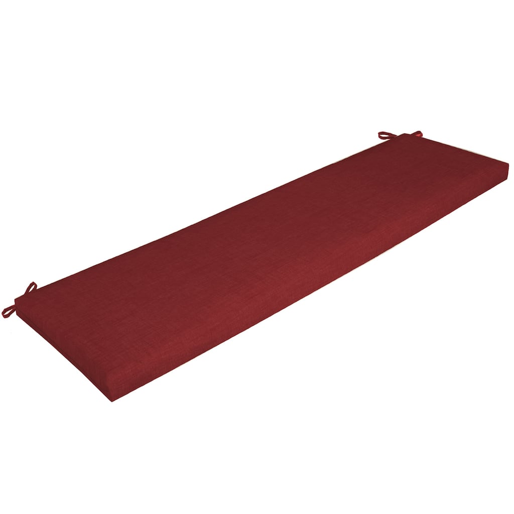 ARDEN Ruby Red Leala Outdoor Bench Cushion - 17 in L x 46 in W x 3 in H
