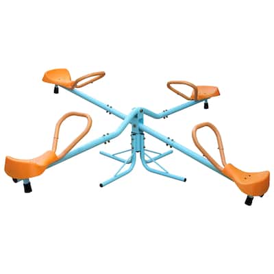Outdoor Kids Spinning Seesaw Sit and Spin Teeter Totter