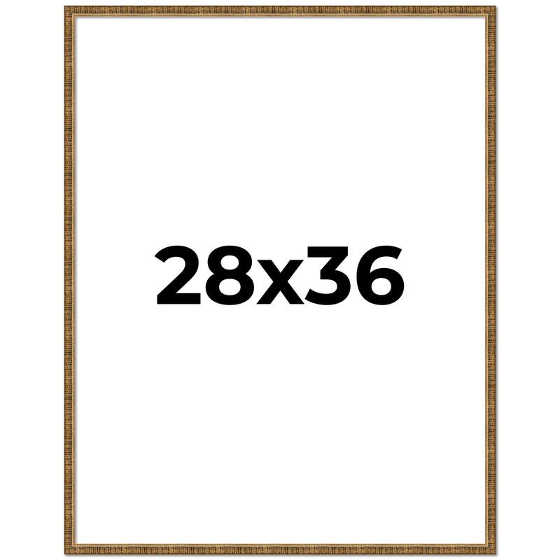 28x36 Frame Gold Picture Frame - Complete Modern Photo Frame Includes