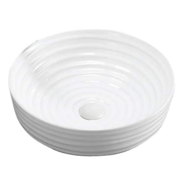 slide 2 of 5, Karran Valera 16" Vitreous China Vessel Bathroom Sink in White