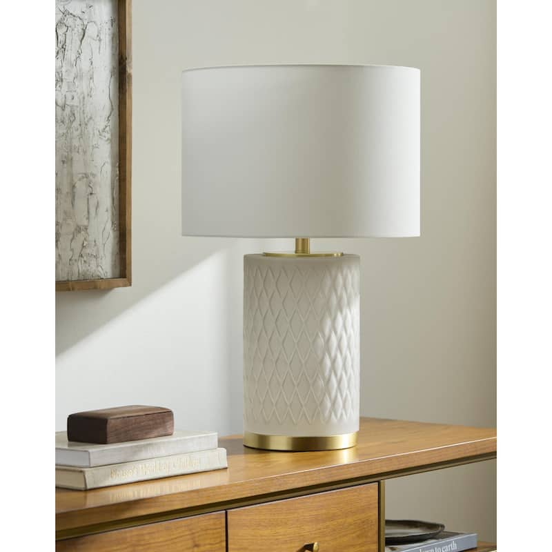 Livabliss Cancale Traditional Accent Table Lamp - Black/Metallic-Brass