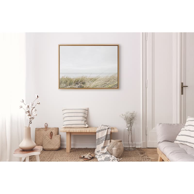 Kate and Laurel Sylvie East Beach Framed Canvas by Amy Peterson