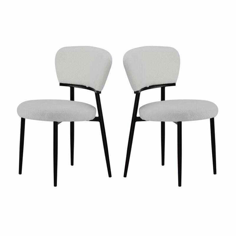 Set of 2 Upholstered Dining Chairs