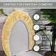 preview thumbnail 37 of 189, Home Weavers Waterford Collection Cotton Toilet Lid Rug | Elastic Fit | Fit Most Standard Toilet Lid | 18"x18"