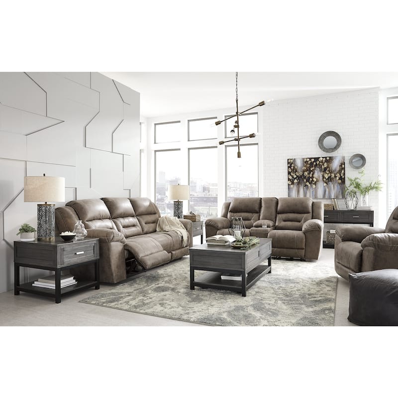 Signature Design by Ashley Stoneland 3-Piece Upholstery Package - 90" W x 41" D x 42" H - Gray
