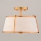 preview thumbnail 2 of 9, Vaxcel Lighting C0328 Marion 2 Light 13" Wide Semi-Flush Drum Ceiling