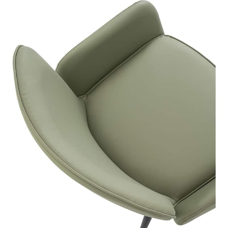 Set of 2 Cat-Scratch Resistant Dining Chairs with Gold Metal Legs