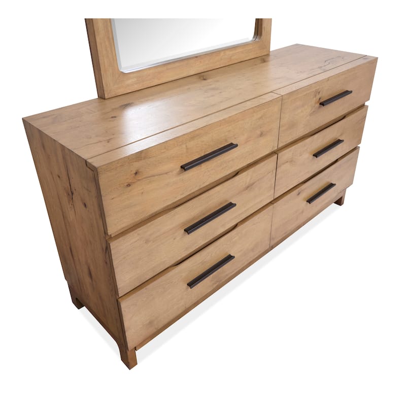 Magnussen Home Davenport Rustic Caramel Double Drawer Dresser