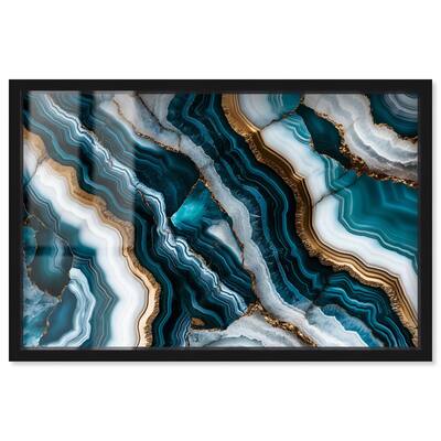 Teal Tides Treasure I Shadowbox by Art Remedy