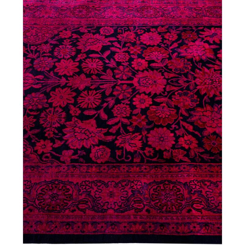 Overdyed One-of-a-Kind Hand-Knotted Area Rug - Pink - 4' 1" x 6' 4"