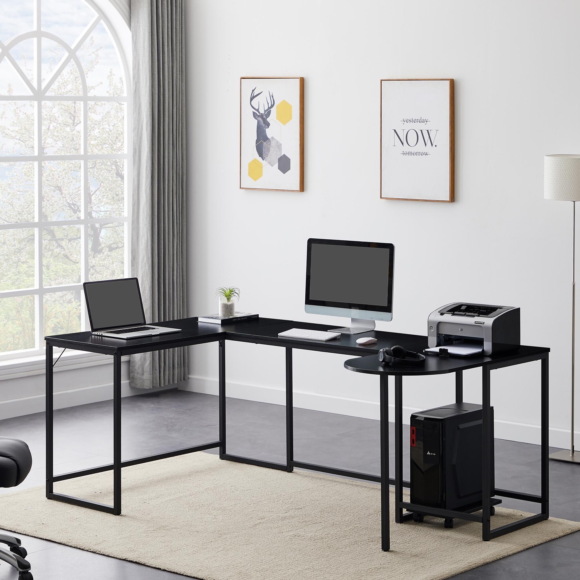 U shaped desk top with standing option