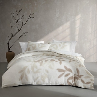 Calvin Klein Shadow Branches Cotton Beige Comforter Set Bed Bath Beyond 41897197