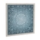 preview thumbnail 13 of 15, Blue Metal Scroll Home Wall Decor with Embossed Details