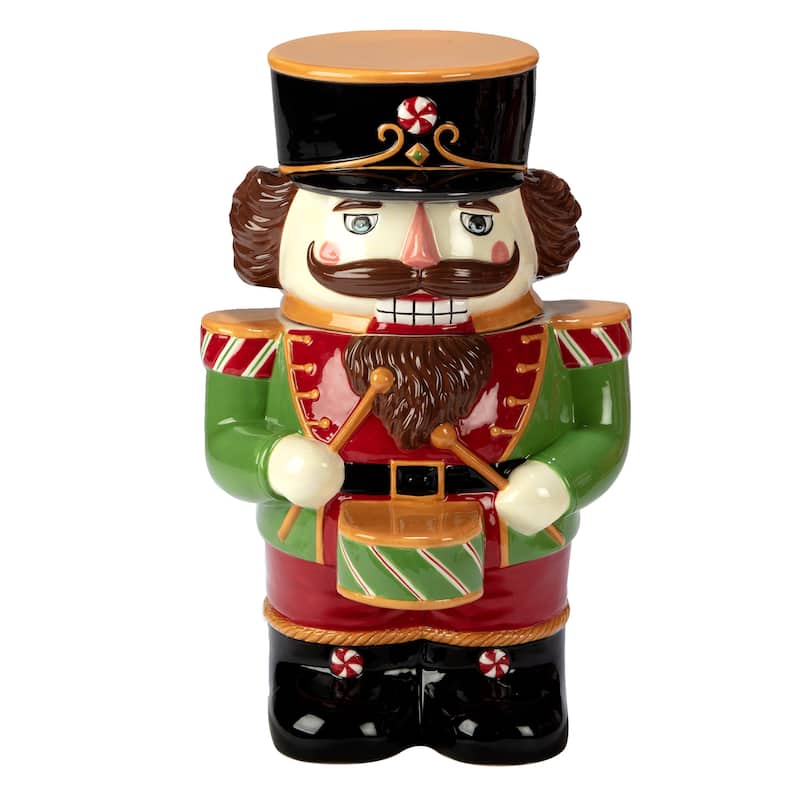 Certified International Holiday Magic Nutcracker 56 oz. 3-D Cookie Jar