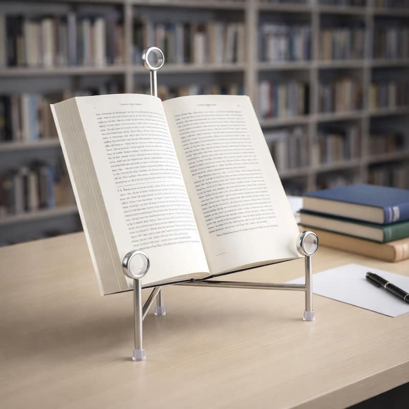 Stylish Metal and Acrylic Easel Stand Decorative Object