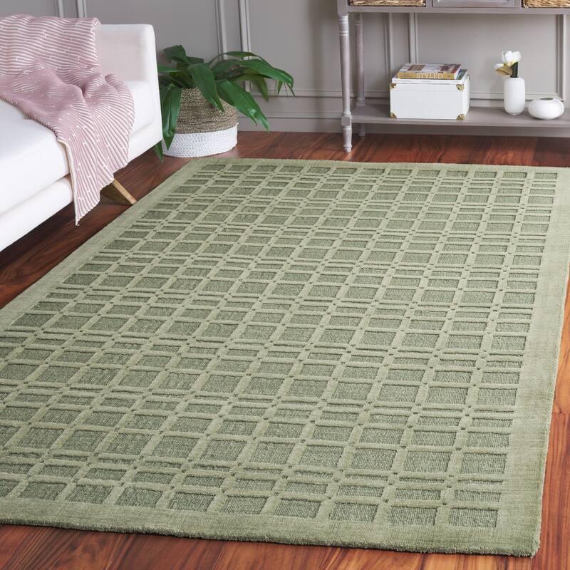 SAFAVIEH Hand-Loomed Impressions Apollonie Modern & Contemporary Wool Rug - 4' x 6' - Green